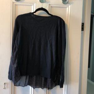 Loft mixed media sweater